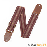Panlipi Loom Weave Audrey SAG03A Guitar Strap - Choco Beige