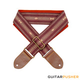 Panlipi Loom Weave Audrey SAG03A Guitar Strap - Choco Beige