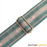 Panlipi Loom Weave Audrey SAG15A Guitar Strap - Fatigue Green
