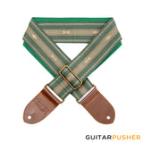 Panlipi Loom Weave Audrey SAG15A Guitar Strap - Fatigue Green