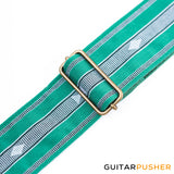 Panlipi Loom Weave Audrey SAG13A Guitar Strap - Green