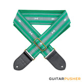 Panlipi Loom Weave Audrey SAG13A Guitar Strap - Green