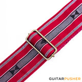 Panlipi Loom Weave Audrey SAG17A Guitar Strap - Maroon