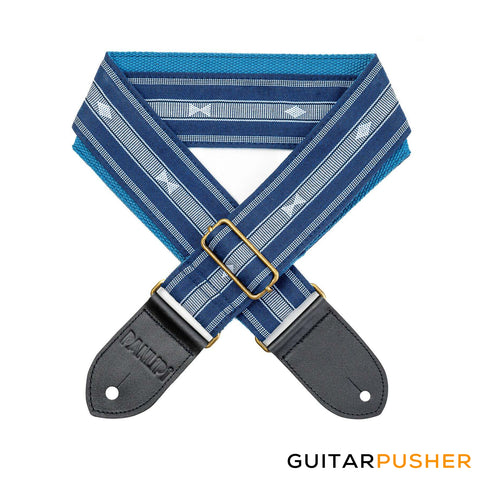 Panlipi Loom Weave Audrey SAG07A Guitar Strap - Navy Blue