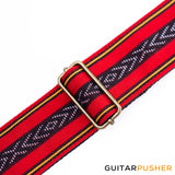 Panlipi Loom Weave Cuabao BAGU03A Guitar Strap - Red