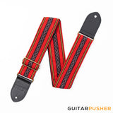 Panlipi Loom Weave Cuabao BAGU03A Guitar Strap - Red