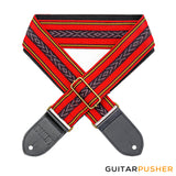 Panlipi Loom Weave Cuabao BAGU03A Guitar Strap - Red