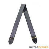 Panlipi Loom Weave Lilaktob KAL32 Guitar Strap - Black/Gray