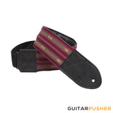 Panlipi Sagada Loom Weave Audrey BASSSAG08 3" Bass Guitar Strap - Burgundy