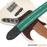 Panlipi Sagada Loom Weave Audrey BASSSAG13 3" Bass Guitar Strap - Green