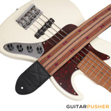 Panlipi Sagada Loom Weave Audrey BASSSAG11 3" Bass Guitar Strap - Mocha