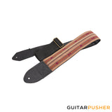 Panlipi Sagada Loom Weave Audrey BASSSAG11 3" Bass Guitar Strap - Mocha
