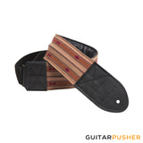 Panlipi Sagada Loom Weave Audrey BASSSAG11 3" Bass Guitar Strap - Mocha