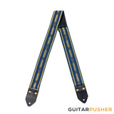 Panlipi Loom Weave Tagtago-Kalasag BAGU01 Guitar Strap - Navy Blue Yellow