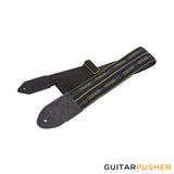 Panlipi Loom Weave Tagtago-Kalasag BASSBAGU01 3" Bass Guitar Strap - Navy Blue Yellow