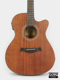 Phoebus Progeny PG-10Nce OM All Mahogany Acoustic-Electric Guitar w/ Gig Bag