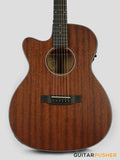 Phoebus PG-20Nce V3 OM All-Mahogany Acoustic-Electric Guitar w/ Gig Bag - LEFT HAND