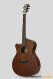Phoebus PG-20Nce V3 OM All-Mahogany Acoustic-Electric Guitar w/ Gig Bag - LEFT HAND