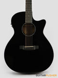 Phoebus PG-40ce v3 Solid Top OM (3rd Gen.) Acoustic-Electric Guitar - Black w/ Gig Bag