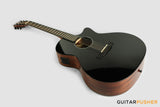 Phoebus PG-40ce v3 Solid Top OM (3rd Gen.) Acoustic-Electric Guitar - Black w/ Gig Bag