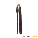 Perri's Leather Italian Leathers 2" Deluxe Soft Italian Garment Leather Guitar Strap w/ Super Soft Suede Backing & White Stitching