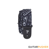 Perri's Leather Design Printed 2" Guitar Strap Dye-Sub Poplin Fabric