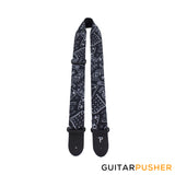 Perri's Leather Design Printed 2" Guitar Strap Dye-Sub Poplin Fabric