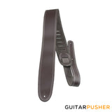 Perri's Leather Double Stitched 2.5" Leather Guitar Strap