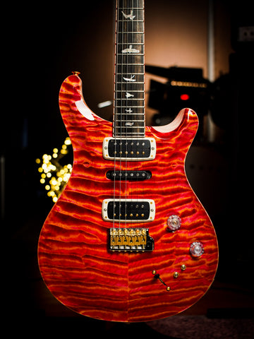 PRS Guitars Private Stock Modern Eagle V Electric Guitar (Raspberry Lemon Stripe)