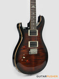 PRS Guitars SE Custom 24 Electric Guitar (Black Gold Burst) - LEFT HAND