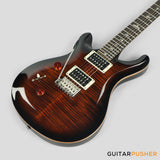 PRS Guitars SE Custom 24 Electric Guitar (Black Gold Burst) - LEFT HAND