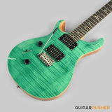 PRS Guitars SE Custom 24 Quilt Electric Guitar (Turquoise) - LEFT HAND