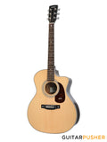SAGA Guitars A1GCE Pro All-Solid Wood Torrefied Sitka Spruce/Sapele Grand Concert Cutaway PLEK'd Acoustic-Electric Guitar