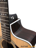 SAGA Guitars A1GCE Pro All-Solid Wood Torrefied Sitka Spruce/Sapele Grand Concert Cutaway PLEK'd Acoustic-Electric Guitar