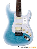 SAGA Guitars Dazzles II HSS PLEK'd S-Style Electric Guitar - Cosmic Ocean
