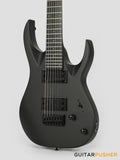 S by Solar AB4.7C-E Carbon Black 7-String Baritone Electric Guitar