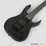 S by Solar AB4.7C-E Carbon Black 7-String Baritone Electric Guitar