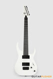 S by Solar AB4.7W-E Matte White 7-String Baritone Electric Guitar