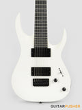 S by Solar AB4.7W-E Matte White 7-String Baritone Electric Guitar