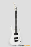 S by Solar AB4.7W-E Matte White 7-String Baritone Electric Guitar