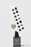 S by Solar AB4.7W-E Matte White 7-String Baritone Electric Guitar