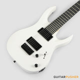 S by Solar AB4.7W-E Matte White 7-String Baritone Electric Guitar