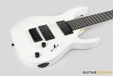 S by Solar AB4.7W-E Matte White 7-String Baritone Electric Guitar