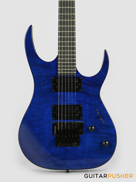S by Solar SB4.6FRFBL-E Flame Blue Electric Guitar w/ Floyd Rose