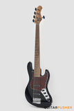 Sadowsky Metro Express 5 Morado Fingerboard, Tortoise Pickguard 5-String Bass Guitar - Black Metallic
