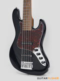 Sadowsky Metro Express 5 Morado Fingerboard, Tortoise Pickguard 5-String Bass Guitar - Black Metallic