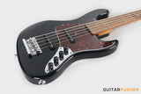 Sadowsky Metro Express 5 Morado Fingerboard, Tortoise Pickguard 5-String Bass Guitar - Black Metallic