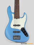 Sadowsky Metro Express 5 Morado Fingerboard, White Pickguard 5-String Bass Guitar - Blue Metallic