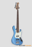 Sadowsky Metro Express 5 Morado Fingerboard, White Pickguard 5-String Bass Guitar - Blue Metallic