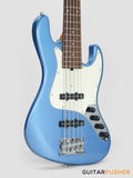 Sadowsky Metro Express 5 Morado Fingerboard, White Pickguard 5-String Bass Guitar - Blue Metallic
